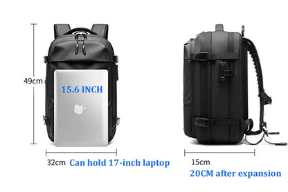 CompacGo™ – La Mochila Inteligente con Compresión al Vacío para Viajeros Inteligentes